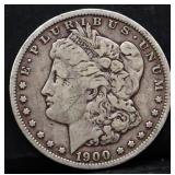 1900O Morgan silver dollar