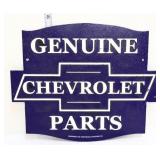 ast iron Genuine Chevy Parts plaque