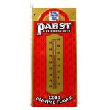 Vntg metal 9.25x20.25 Pabst Beer thermometer