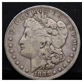 1883O Morgan silver dollar
