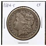 1884S Morgan silver dollar