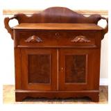 Vintage washstand with gallery back