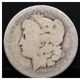 1878 Morgan silver dollar