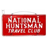 Vntg metal 12x6 National Huntsman license plate