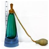 Murano MCM blue/green atomizer bottle see pics