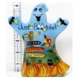 Fenton 6in Ghost Buddies ghost, Kim Barley signed