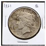 1921 peace dollar