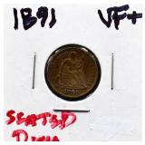 1891 seated liberty dime