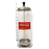 Glass Coca Cola straw dispenser