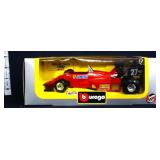 Die cast 1/24 Ferrari 126 C4 race car in box