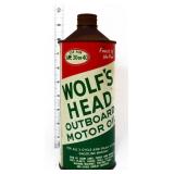 Vntg 1qt cone top Wolf