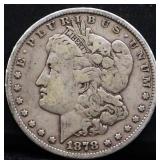 1878 Morgan silver dollar