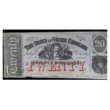 1863 State of NC $20 note
