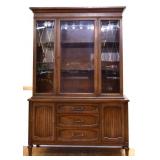 Vintage 2 piece china cabinet