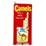Vntg metal 5.75x12.5 Camel Cigarette thermometer