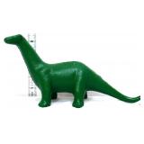Cast iron green dinosaur bank