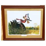 Framed 33x27.5 Country Cardinals print NO SHIP