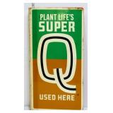 Vntg metal 16x32 Super Q flange sign