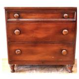 Vintage Pine Workshop 3 drawer bachelors chest
