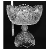 Hofbauer bydres 8in tall footed compote