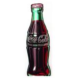 Metal 40x12.5in Coca Cola bottle sign