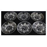 Lot of 6 pioneer clear 8in plates