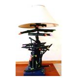 Hand made unique table lamp w/ shade