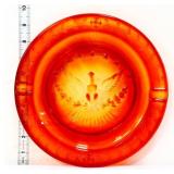 Amberina 9.25in eagle ashtray