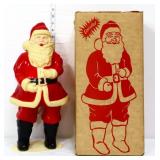 Vntg plastic electrified 18in Santa w org box