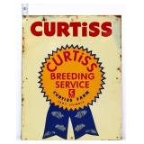 Vtg metal 11x14 Curtiss Breeding Service sign