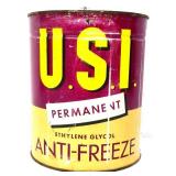 Vntg 1gal USI Anti-Freeze can