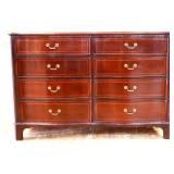 Vintage mahogany serpentine top dresser