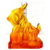 Boyd amberina slag Scottie dog figure