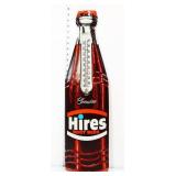 Vntg metal 7.5X28.5 Hires Root Beer bottle therm