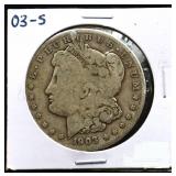 1903S Morgan silver dollar