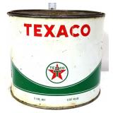 Vntg 5lb Texaco grease can