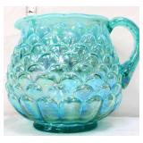 Fenton persian pearl carnival fish scale pitcher