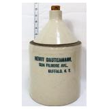 Vntg Dautermann Buffalo NY whiskey jug