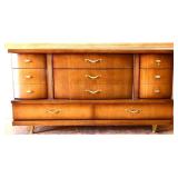MCM Bassett 9 drawer dresser