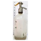 Vintage glass seltzer bottle
