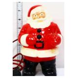 Vntg 7in plastic Santa figural night light