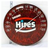 Vntg 12in glass face Hires Root Beer themometer