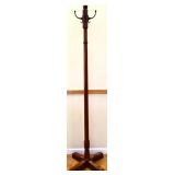 Vintage wood coat rack see photos