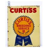 Vtg metal 11x14 Curtiss Breeding Service sign