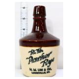 Vntg Parker Rye Louisville KY adv jug