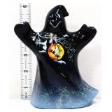 Fenton black Halloween ghost figure