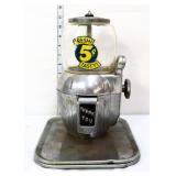 Vntg coin op 5 cent peanut machine