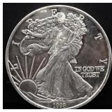 13.2oz Liberty 1993 silver round