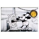 1/1000 Mickey Steamboat Willy gold proof piece