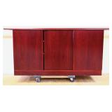Vintage 3 sliding door credenza